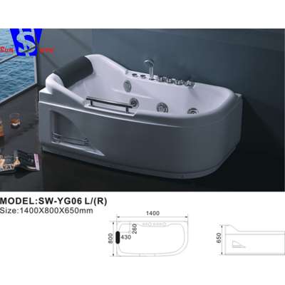 80x80cm Customize personality corner massage whirlpool small bathtub