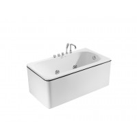 ANNWA Massage Bathtub With Jacuzzi Whirlpools Waterfall anC049