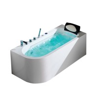 waterfall whirlpool bathtub Acrylic massage bathtub waterfall with light whirlpool tub massage spa hydro bathtub