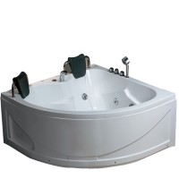 Chinese double deluxe massage bathtub small corner  tub