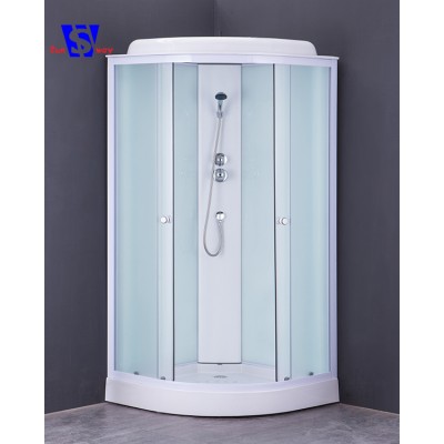 Frosted Shower Cubicle,Glass Sliding Cabin Shower,Hydro Massage Shower Cabin