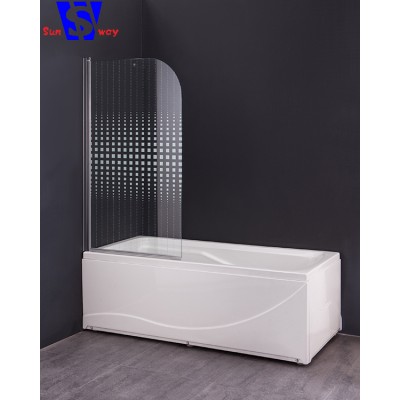 Elegant Design Tempered Glass Shower Door,Clear Bathtub Shower Glass Door,Frameless Glass Shower stall